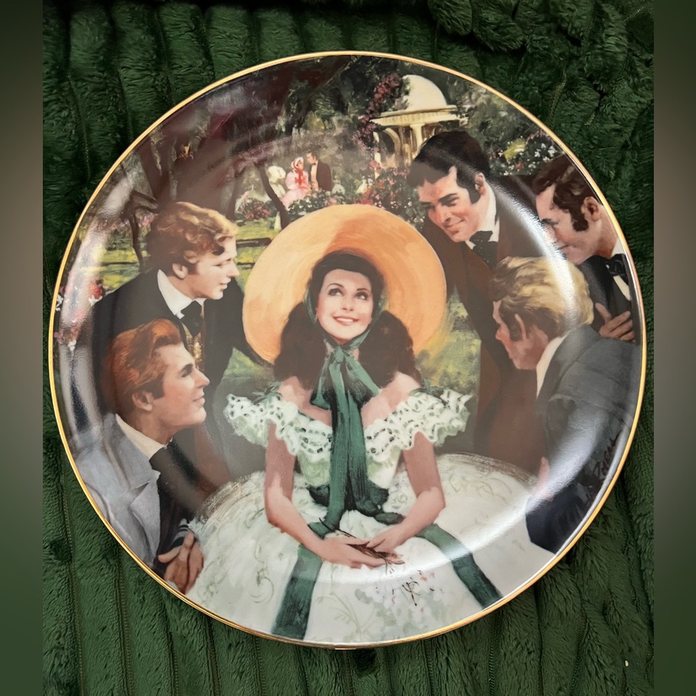Scarlett and her Suitors Collectors Plate